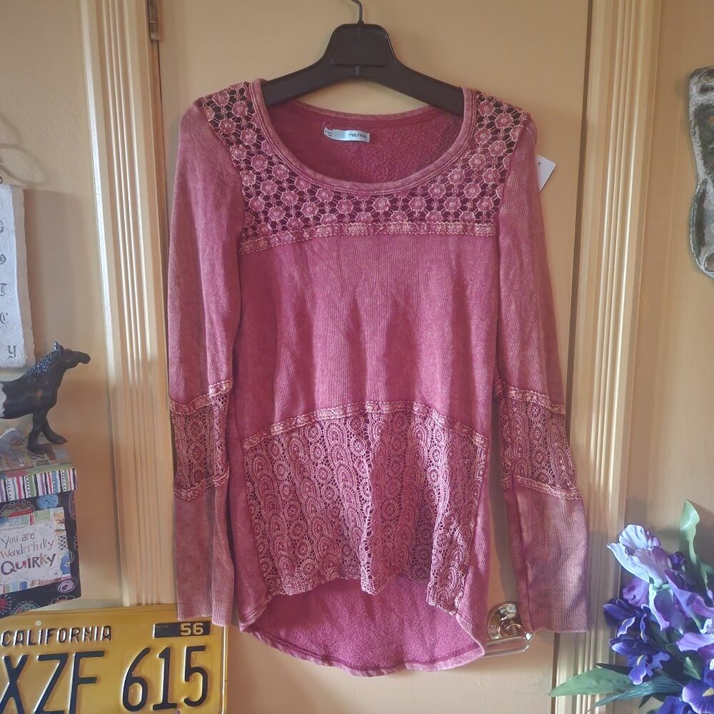 A16 Casual funk Maurices snazzy ribbed, see-thru lacey, oh so warm, soft, sexy